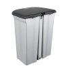 Kosz do segregacji TORGE Duo 2x11l srebrny